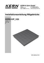 KERN KIP V20-Serie Installationsanleitung