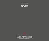 Carl F. Bucherer alacria Bedienungsanleitung
