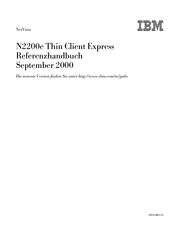 IBM N2200e Referenzhandbuch