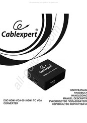 Cablexpert DSC-HDMI-VGA-001 Handbuch