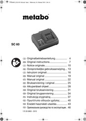 Metabo SC 60 Originalbetriebsanleitung