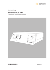 Sartorius WDS 400 Betriebsanleitung