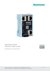 helmholz Ethernet Cable Guard 700-200-LAN01 Schnellstartanleitung