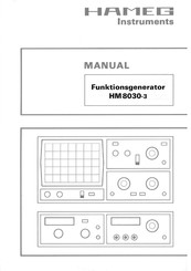 Hameg Instruments HM8030-3 Bedienungsanleitung