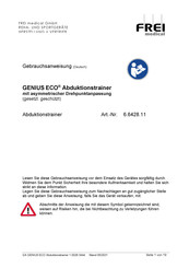 FREI GENIUS ECO Gebrauchsanweisung