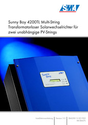 SMA Sunny Boy 4200TL Multi-String Installationsanleitung