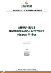 Solvimus MBUS-GSLE Benutzerhandbuch