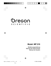 Oregon Scientific MP210 Bedienungsanleitung