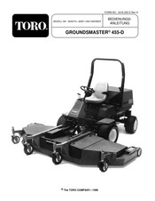 Toro GROUNDSMASTER 455-D Bedienungsanleitung