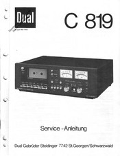 Dual C 819 Serviceanleitung