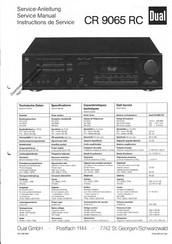 Dual Studio Concept CR 9065 RC Serviceanleitung