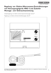 STIEBEL ELTRON HRG 4 Montage- Und Gebrauchsanweisungen