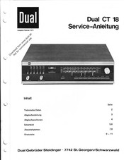 Dual CT 18 Serviceanleitung