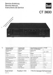 Dual CT 3600 Serviceanleitung