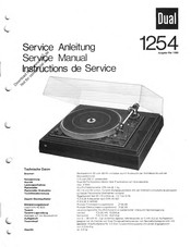 Dual 1254 Serviceanleitung