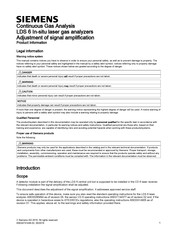 Siemens LDS 6 Produktinformation