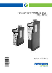 CG Emotron VS10232P4 Montage- Und Einschaltung