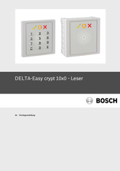 Bosch DELTA-Touch crypt 10x0 Montageanleitung