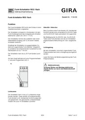 Gira 1134 00 Gebrauchsanweisung