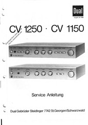 Dual CV 1150 Serviceanleitung