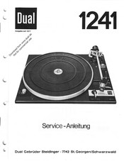 Dual 1241 Serviceanleitung