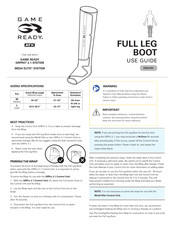 Game ready ATX FULL LEG BOOT Gebrauchsanweisung