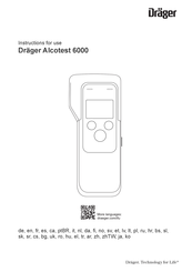 Dräger Alcotest 6000 Gebrauchsanweisung