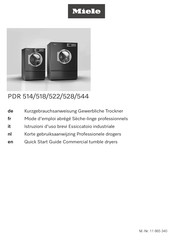 Miele PDR 514 Kurzgebrauchsanweisung