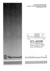 Sherwood RX-4010R Betriebsanleitung