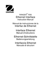 OHAUS RANGER 7000 Bedienungsanleitung