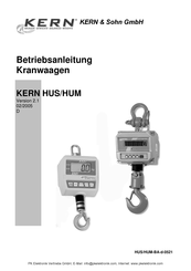 KERN&SOHN HUS60K20 Betriebsanleitung