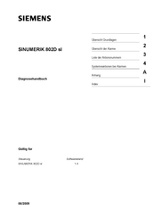 Siemens SINUMERIK 802D sl Diagnose-Handbuch