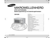 Samsung CM1049 Bedienungsanleitung Mit Zubereitungshinweisen