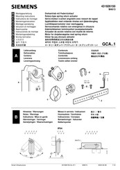 Siemens GCA 1 Serie Montageanleitung