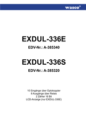 Wasco EXDUL-336E Bedienungsanleitung