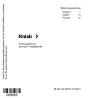 Knick VariTrans P15000H1-KTA Bedienungsanleitung