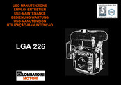 Lombardini LGA 226 Bedienung Und Wartung