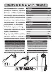 Tractel Stopfor S Gebrauchs- Und Wartungsanleitung