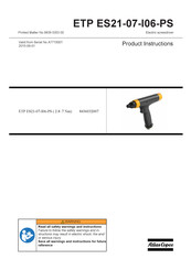 Atlas Copco ETP ES21-07-I06-PS Produktanweisungen