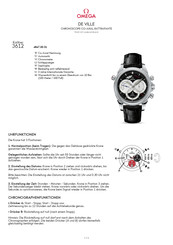 Omega DE VILLE CHRONOSCOPE CO-AXIAL RATTRAPANTE Kurzanleitung