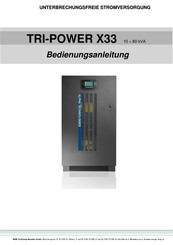 Alpha Technologies TRI-POWER X33 Bedienungsanleitung