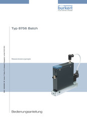 bürkert 8756 BATCH Bedienungsanleitung