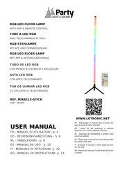 Party Light & Sound MIRACLE-STICK Bedienungsanleitung