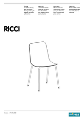 Migros Micasa RICCI Montageanleitung