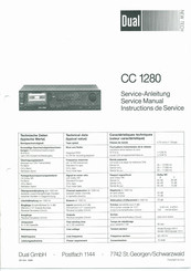 Dual CC 1280 Serviceanleitung