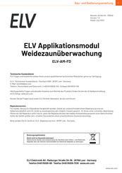 elv ELV-AM-FD Bedienungsanleitung