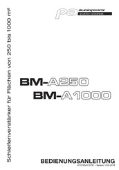 Audiophony PA BM-A250 Bedienungsanleitung