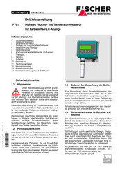 FISCHER FT61 Betriebsanleitung