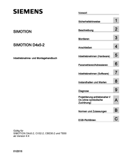 Siemens SIMOTION D445-2 SIMOTION D435-2 Inbetriebnahme- Und Montagehandbuch