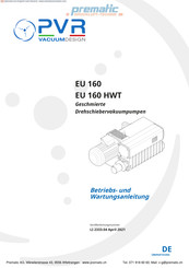 PVR EU 160 HWT Betriebs- Und Wartungsanleitung